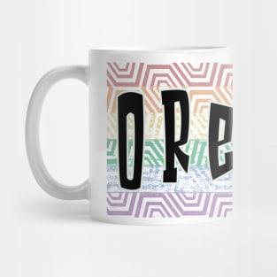 LGBTQ PATTERN AMERICA OREGON Mug